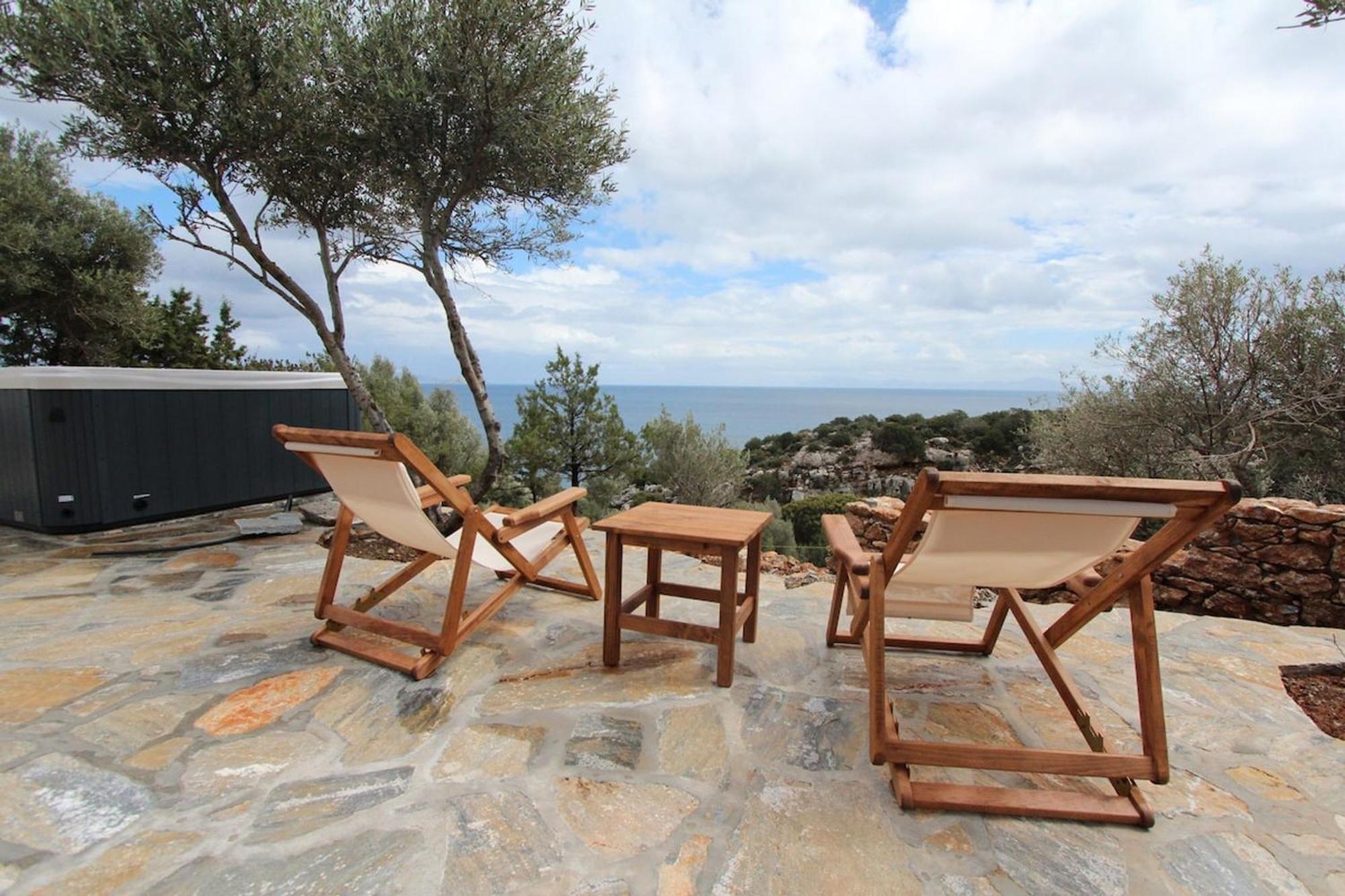 Villa Rouvis With Outdoor Hot Tub Ligaridia Exterior foto
