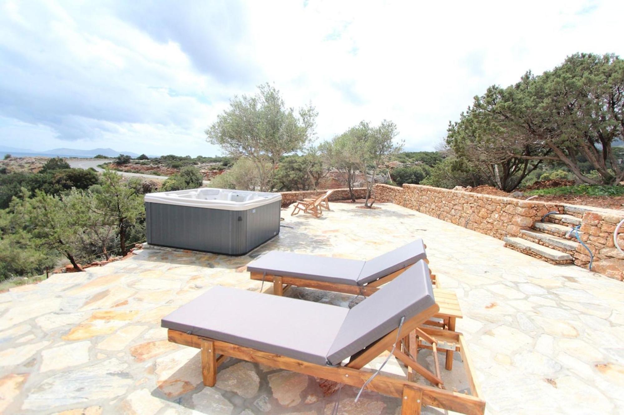 Villa Rouvis With Outdoor Hot Tub Ligaridia Exterior foto