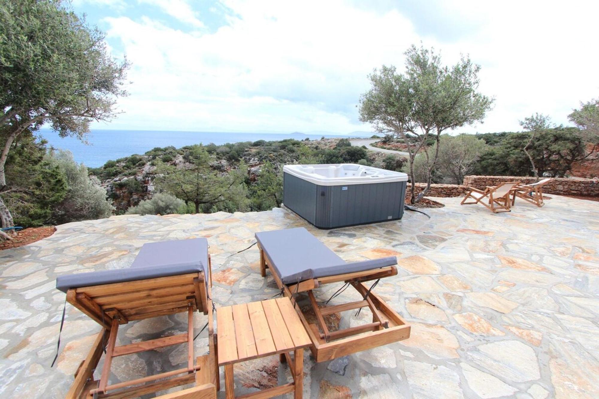 Villa Rouvis With Outdoor Hot Tub Ligaridia Exterior foto