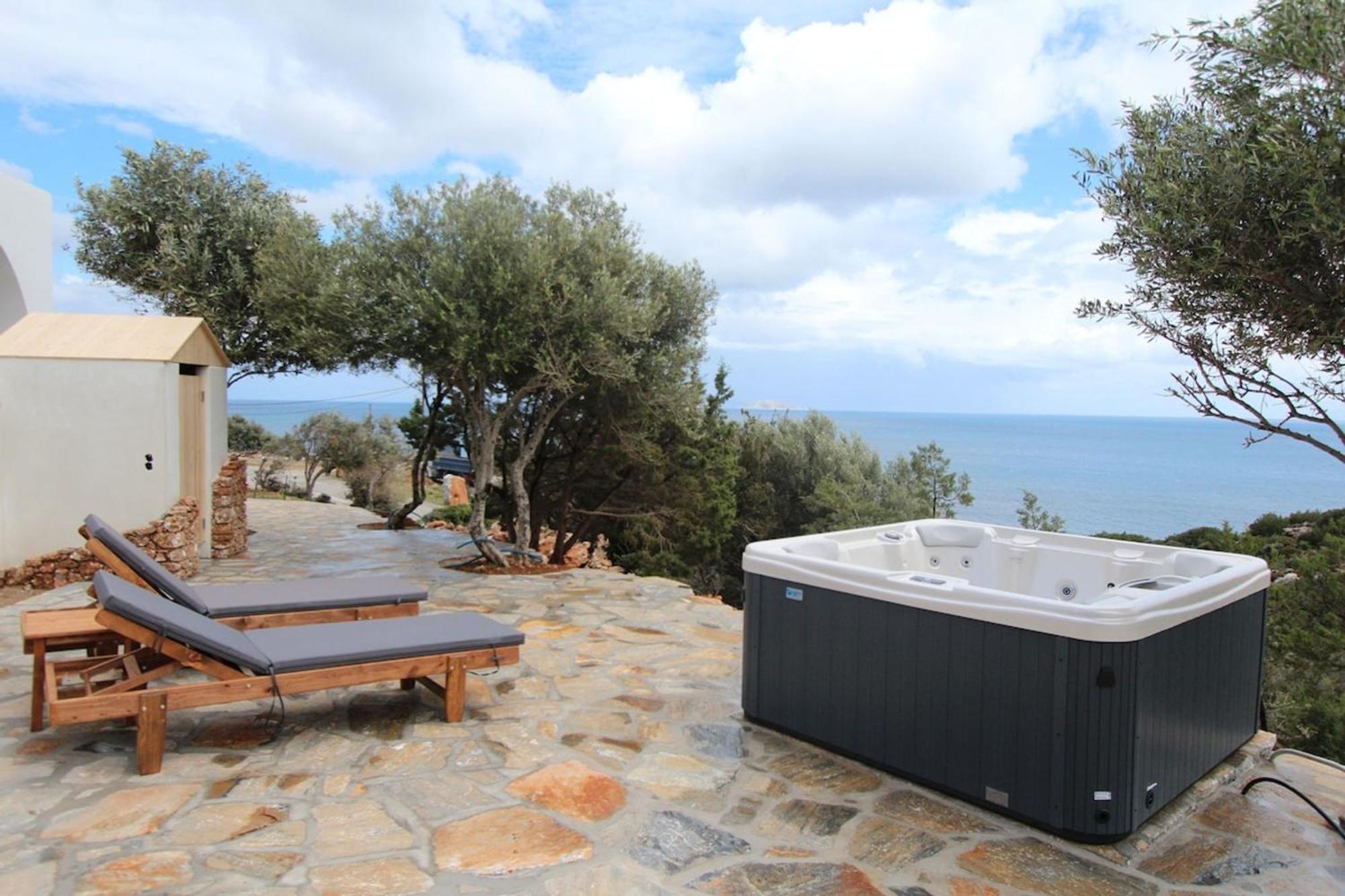 Villa Rouvis With Outdoor Hot Tub Ligaridia Exterior foto
